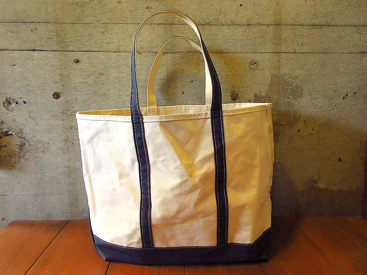L.L.Beanキャンバストートバッグ紺×生成りsize XL○231027k5-bag L.L.Beanキャンバストートバッグ紺×生成りsize XL○231027k5-bag