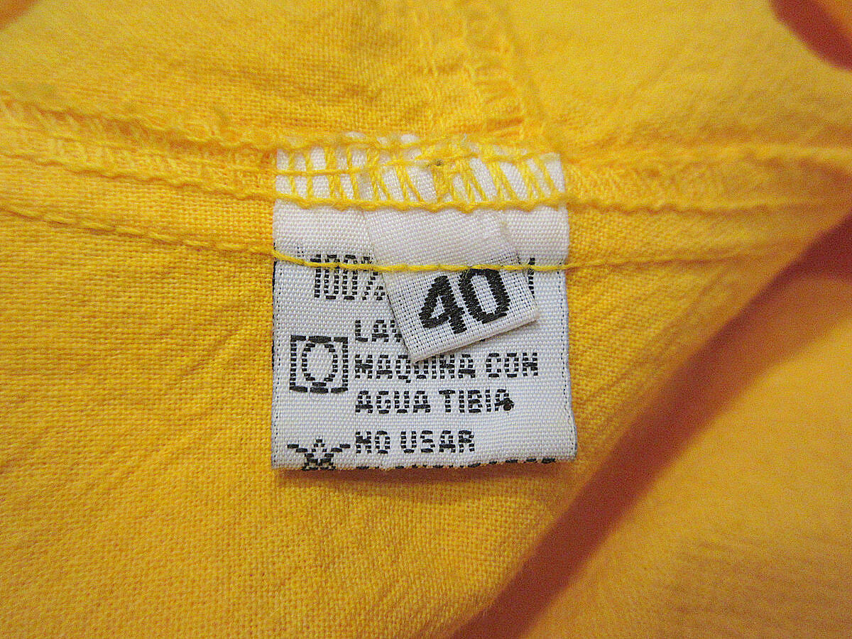 ビンテージ90's○Cabo San Lucas Mexicoジップパーカー黃色size