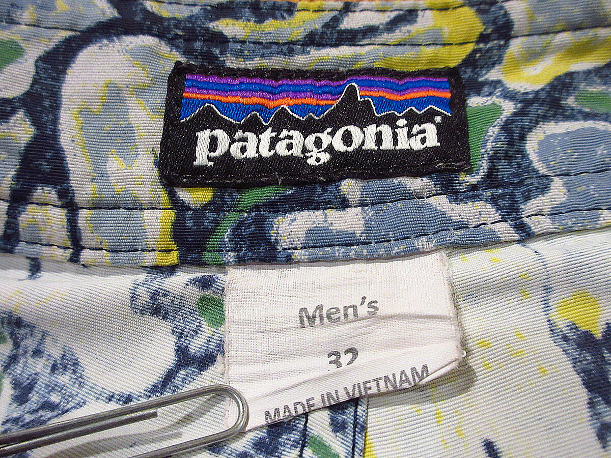 Patagonia○総柄ウェーブフェアラーボードショーツ32○210623i9