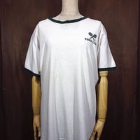 ビンテージ70's●ChampionリンガーTシャツ白×緑size XL●231007p2-m-tsh-ot古着1970sチャンピオン