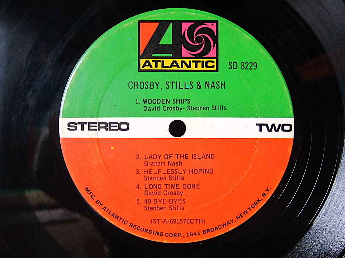 CROSBY, STILLS & NASH ATLANTIC SD-8229●211102t1-rcd-12-rkレコード米盤US盤米LPオリジナルクロスビースティルス&ナッシュ CROSBY, STILLS & NASH ATLANTIC SD-8229●211102t1-rcd-12-rkレコード米盤US盤米LPオリジナルクロスビースティルス&ナッシュ