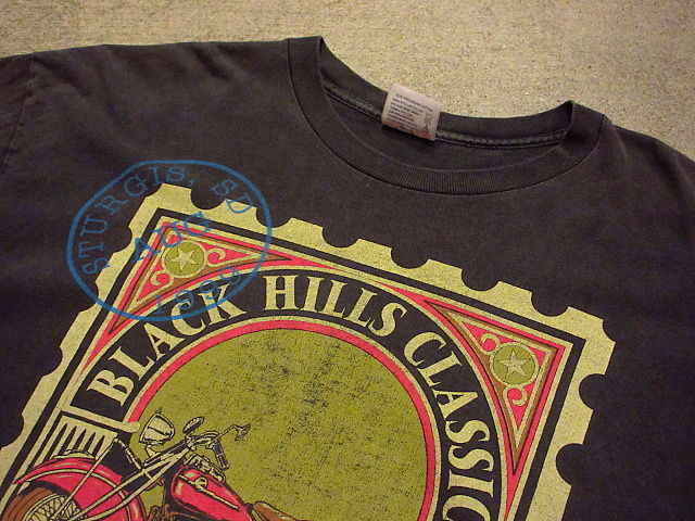ビンテージ90's○Sturgis 1999年モーターサイクルTシャツ黒 Size