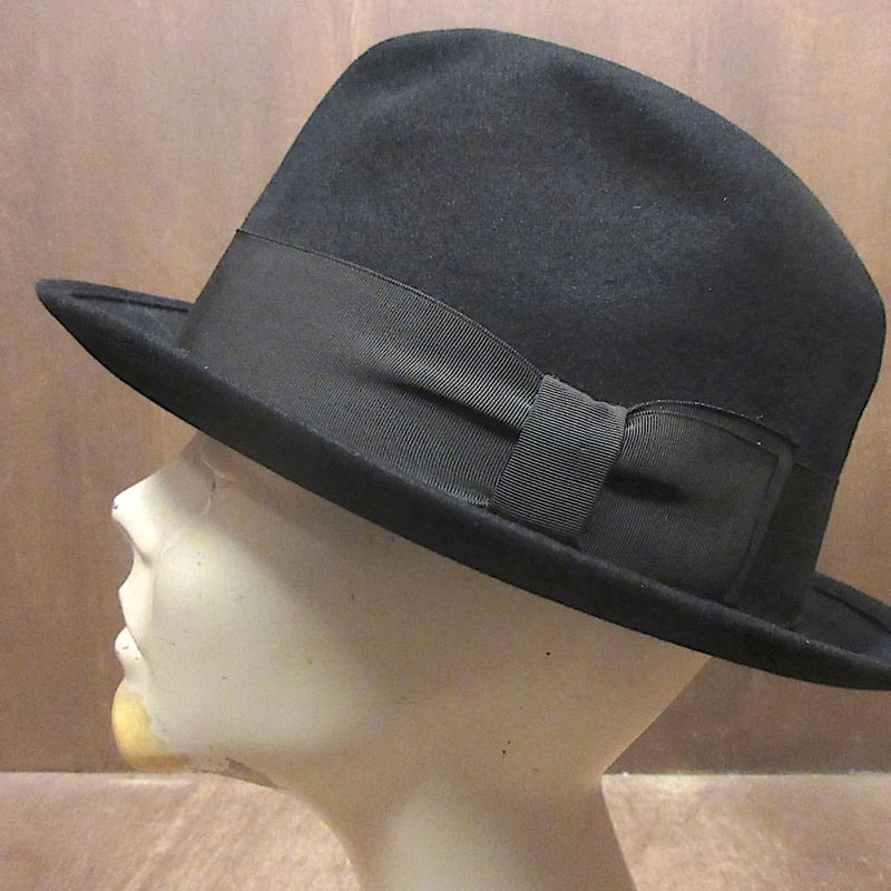 ビンテージ60's○WARWICKフェドラハット黒○260409z1-m-ht-fltメンズソ