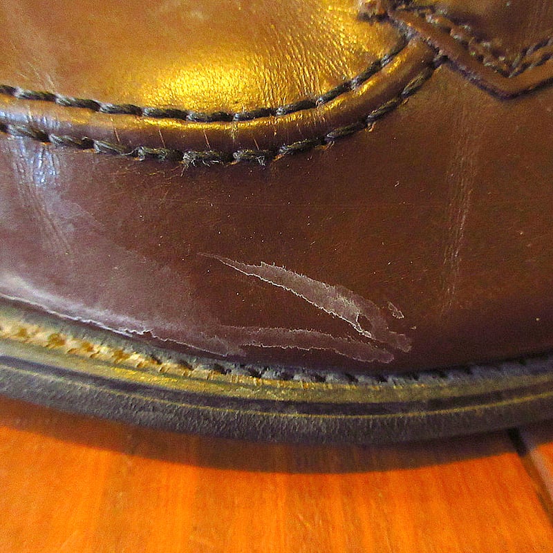 ビンテージ70's○Uチップシューズ茶size 9EE○231127k8-m-dshs-27c