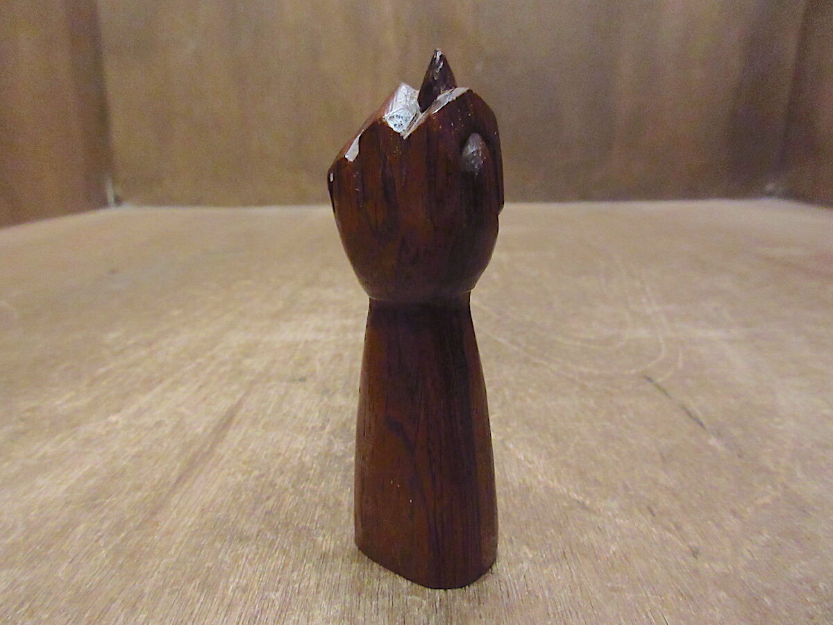 ビンテージ○フィグサインウッドオブジェ○220315i6-obj 置物