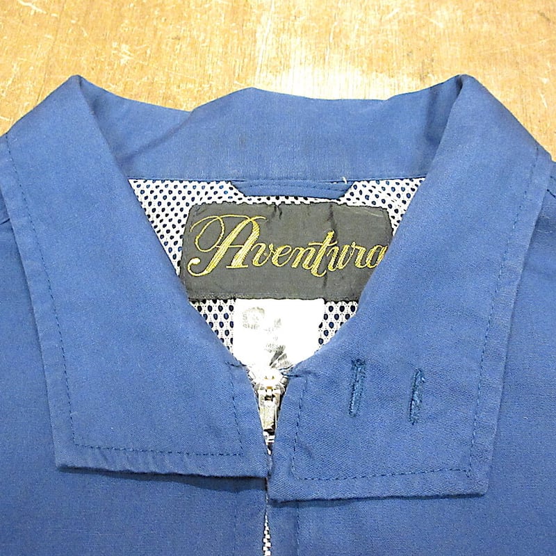 ビンテージ70's80's○Aventuraスイングトップ青Size XL○230831p3-