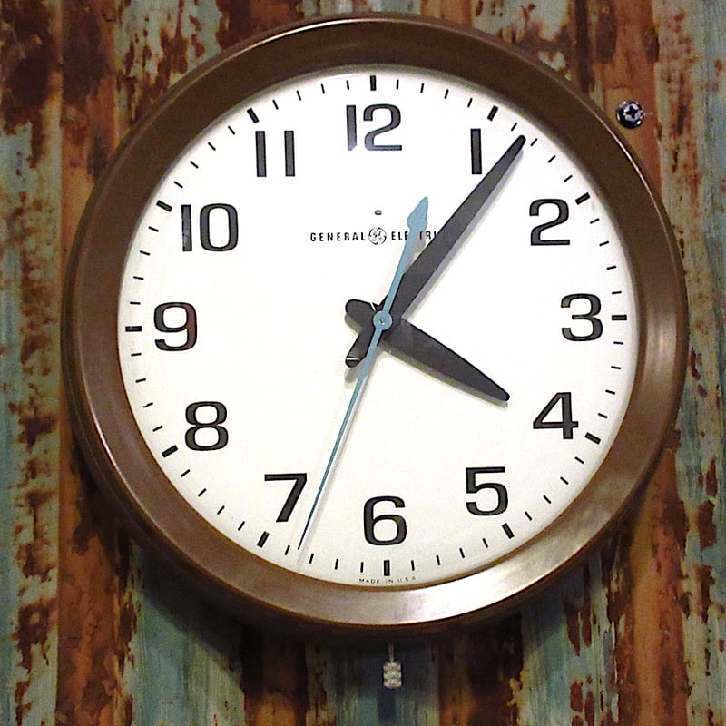 ビンテージ○GENERAL ELECTRIC 2008-Aウォールクロック○251221j7-