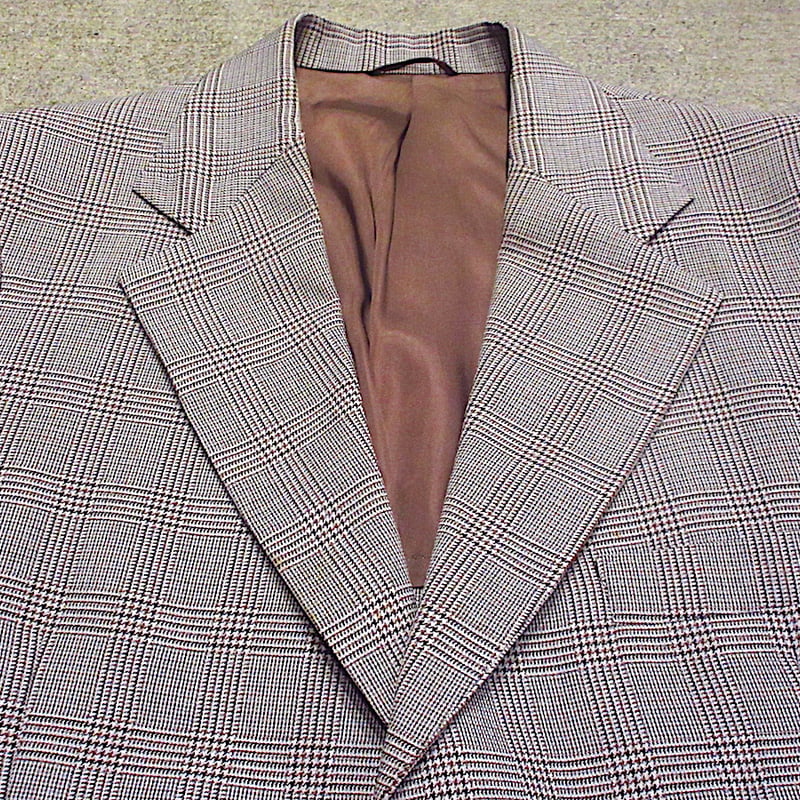 ビンテージ70's○チェック2Bスーツスリーピース○250227z1-m-suit