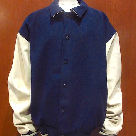 希少 Vintage Blue leather Jacket スタジャン STUSSY DELUXE × MAIDEN NOIR スタジャン レザー - メルカリ