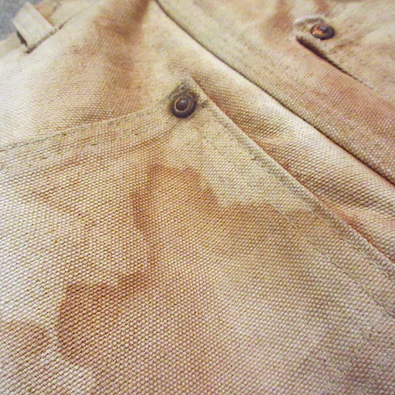 ビンテージ40's50s○Carharttハートタグ裏地ブランケット付きワーク