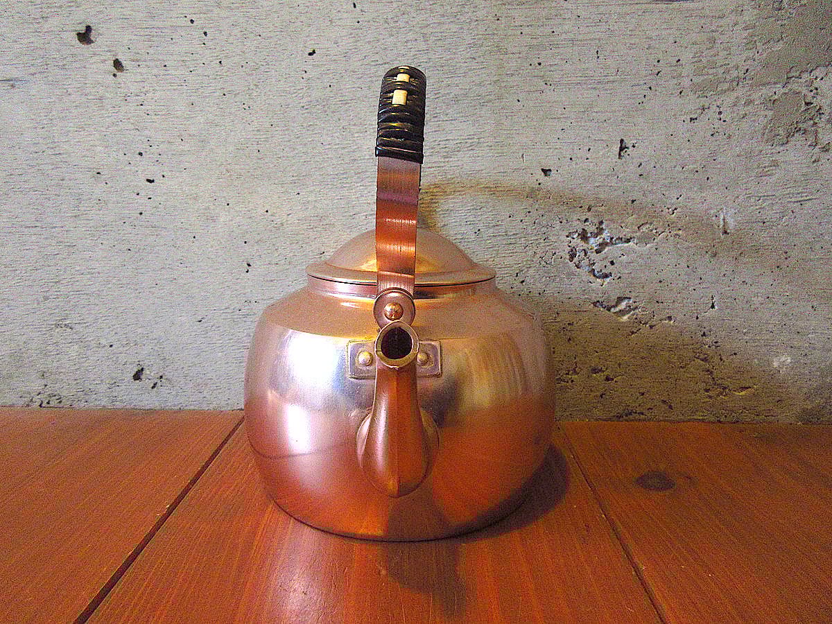 ヴィンテージケトル　ノルウェー製 ビンテージ○NORWAY TRIANGLEアルミニウムケトル○240801k7-tbwr やか