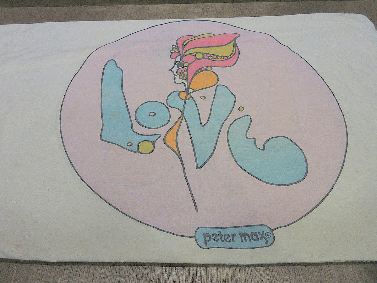 ビンテージ70's○Peter Maxピローケース○250429j5-otclctピーターマッ