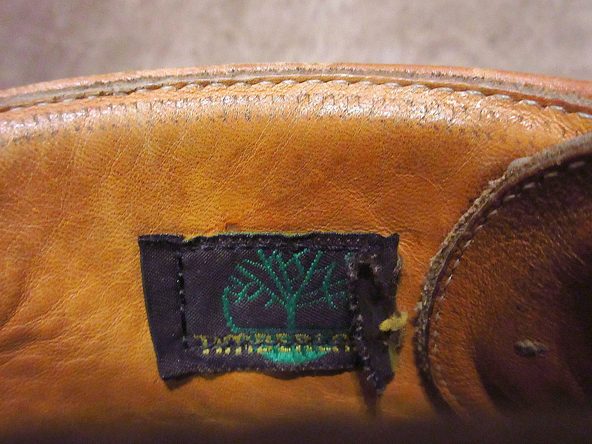 ビンテージ80's90's○Timberlandレザーブーツ茶○240718j6-m-bt-2