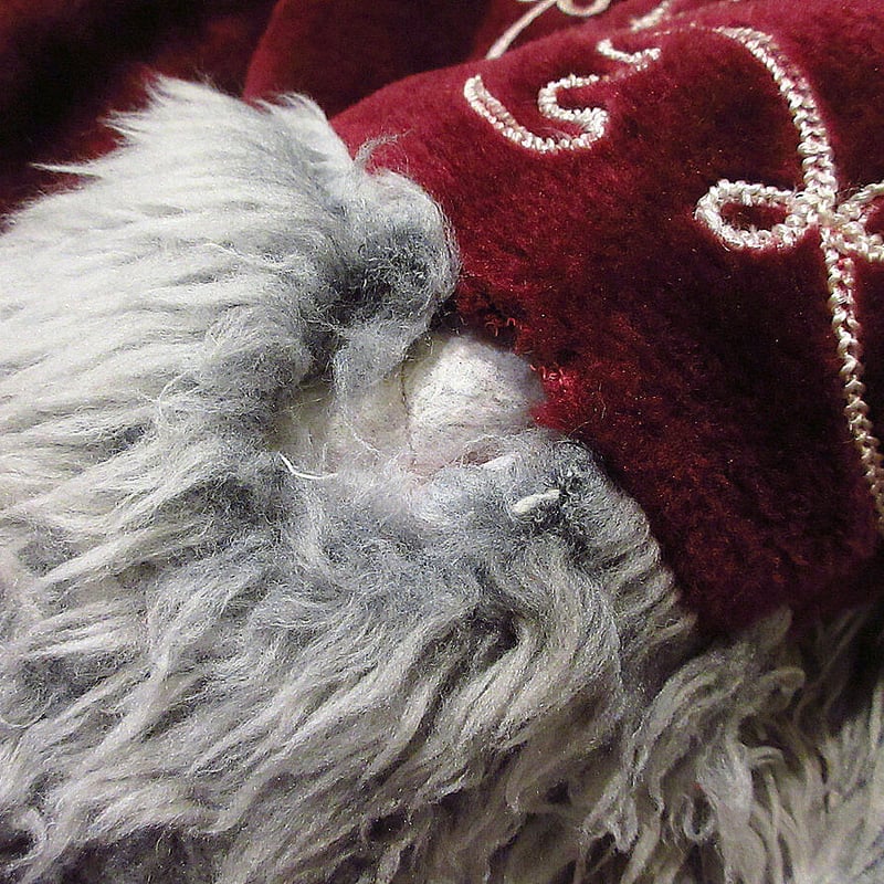 ビンテージ70's○レディースフード付き刺繍フェイクファーコートワイン