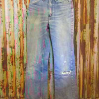 ビンテージ70's●Wranglerブーツカットデニム実寸W71cm●250210j6-m-pnt-jns-w28古着1970sラングラーTALONジッパー