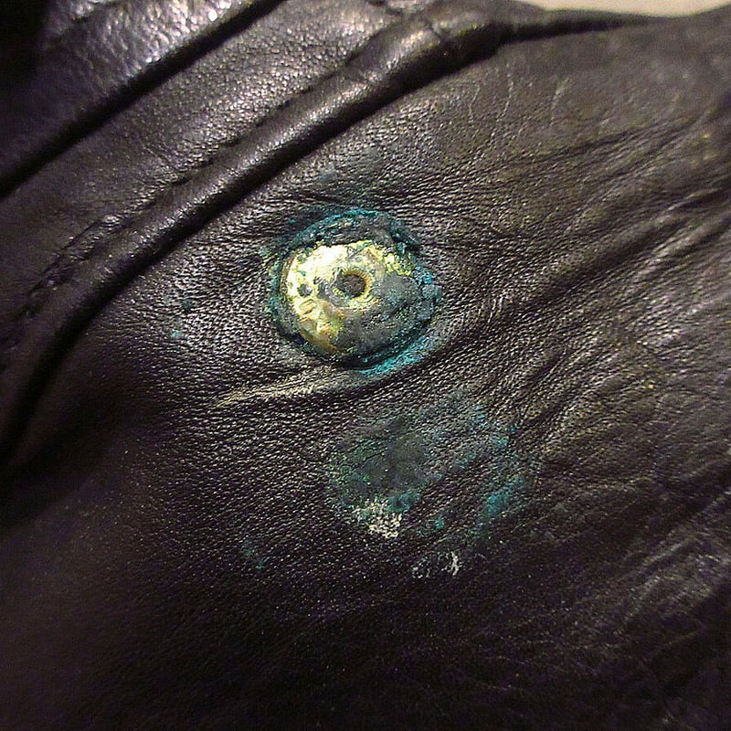 ビンテージ40's○Windwardホースハイドダブルライダースジャケット黒