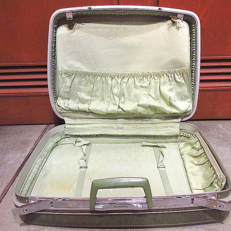 ビンテージ70's○Samsonite花柄パイルトランクケース○221222j5 ビンテージ70's○Samsonite花柄パイルトランクケース○221222j5