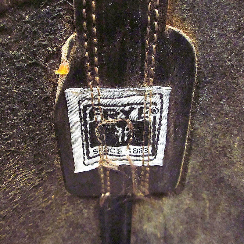 ビンテージ○FRYEレディース白タグリングブーツ茶size 6 1/2 M