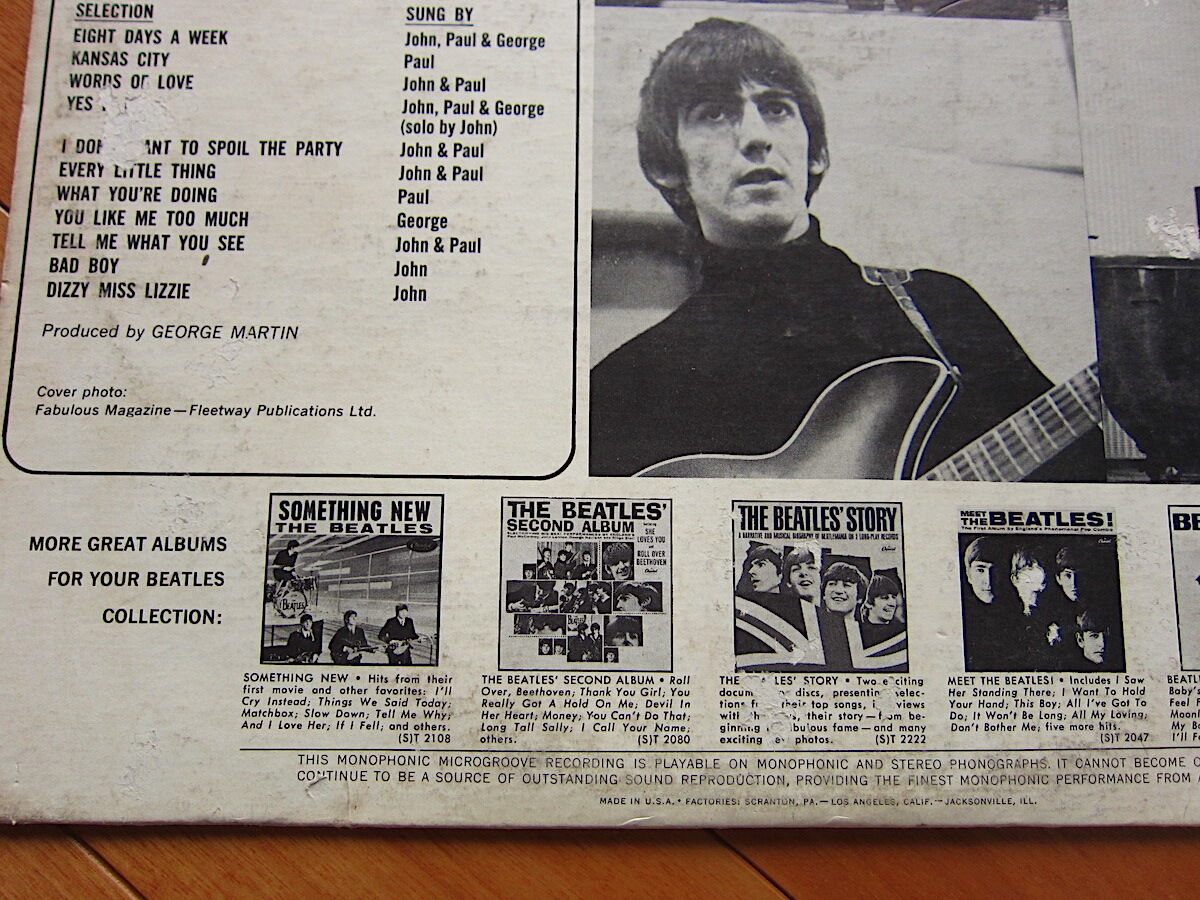 THE BEATLES○BEATLES VI Capitol RECORDS T 2358○2