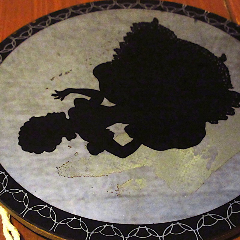 ビンテージ○女性シルエット壁掛けミラー○251217j2-otclct雑貨