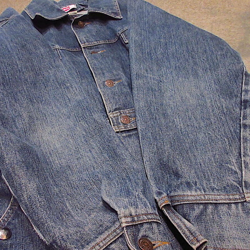 levi's 70s vintage ブッシュジャケット ビンテージ70's○Levi'sデニムブッシュジャケットカスタムsize EX