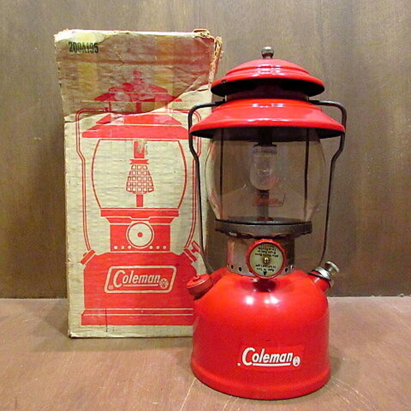 ビンテージ60's○Coleman 200A レッドボーダー 元箱付き 点火 ビンテージ60's○Coleman 200A レッドボーダー 元箱付き 点火