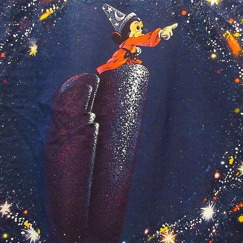 ビンテージ70's○KENNINGTONディズニーファンタジアプリント長袖