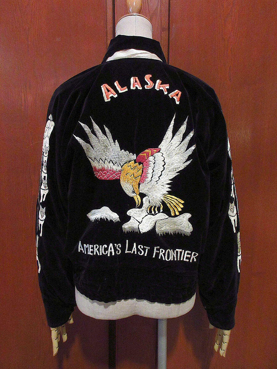 ヴィンテージ ALASKA スカジャン リバーシブル スーベニア 50s 60s ヴィンテージ ALASKA スカジャン リバーシブル スーベニア 50s 60s