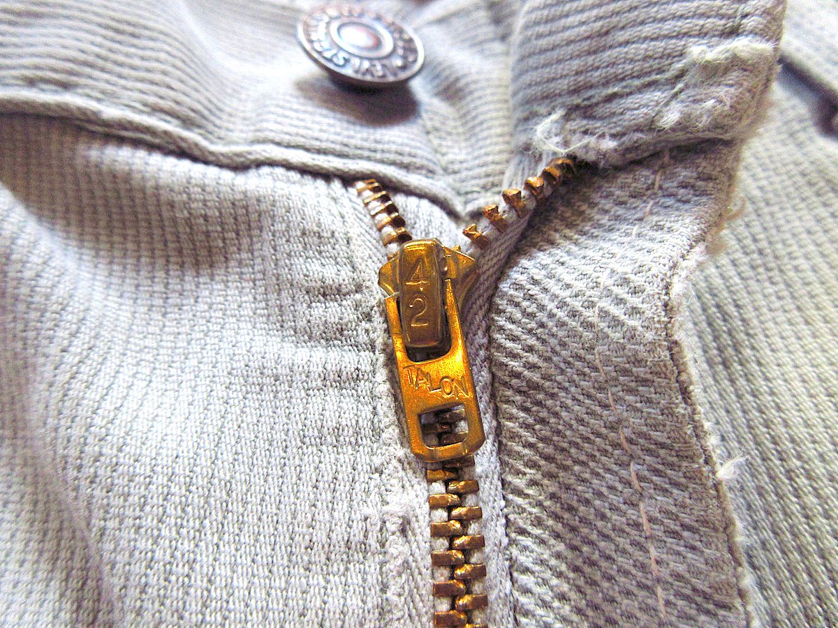 ビンテージ60's○Levi's 519ピケBIG Eグレー実寸W76cm○240126k7-