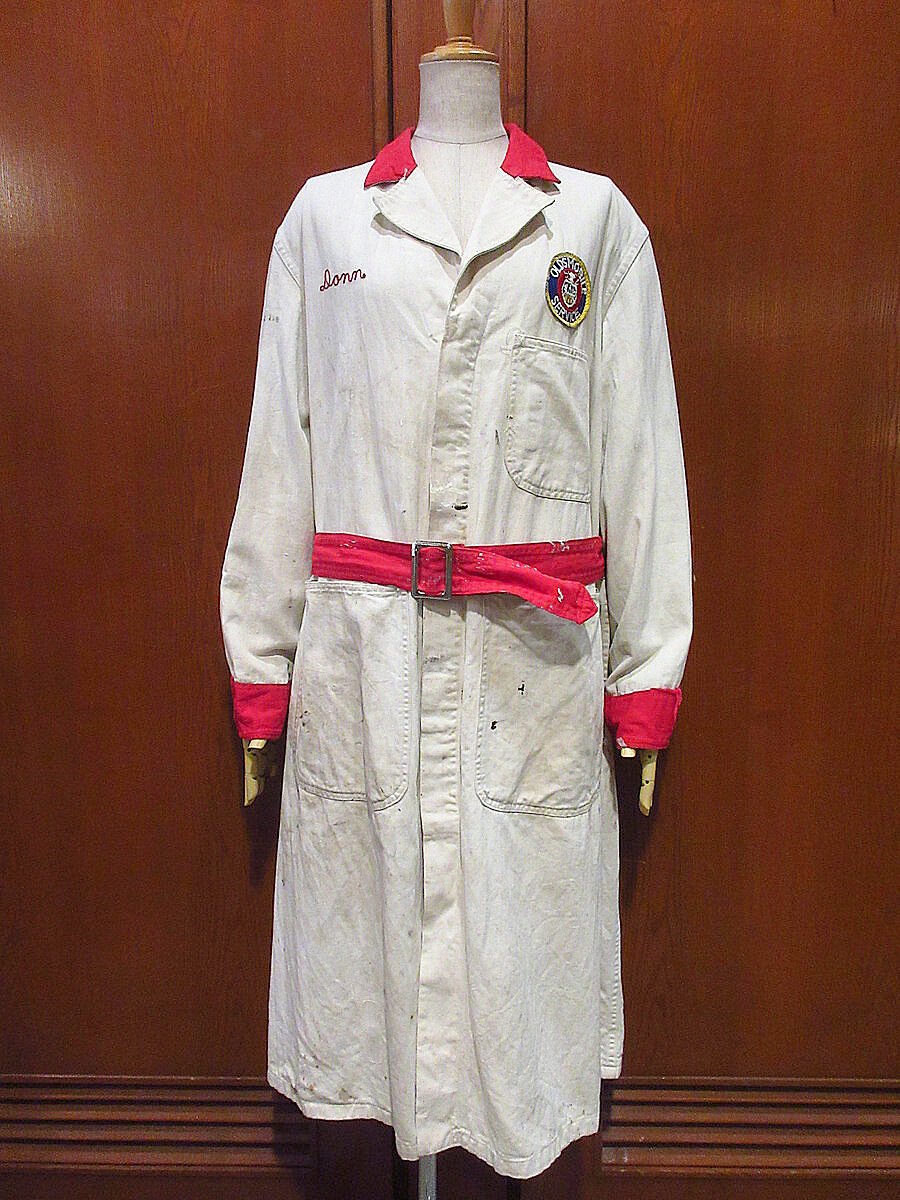 50s SETLOW ビンテージショップコート 40s 50s ツートン ショップコート ビンテージ 雰囲気〇 - メルカリ