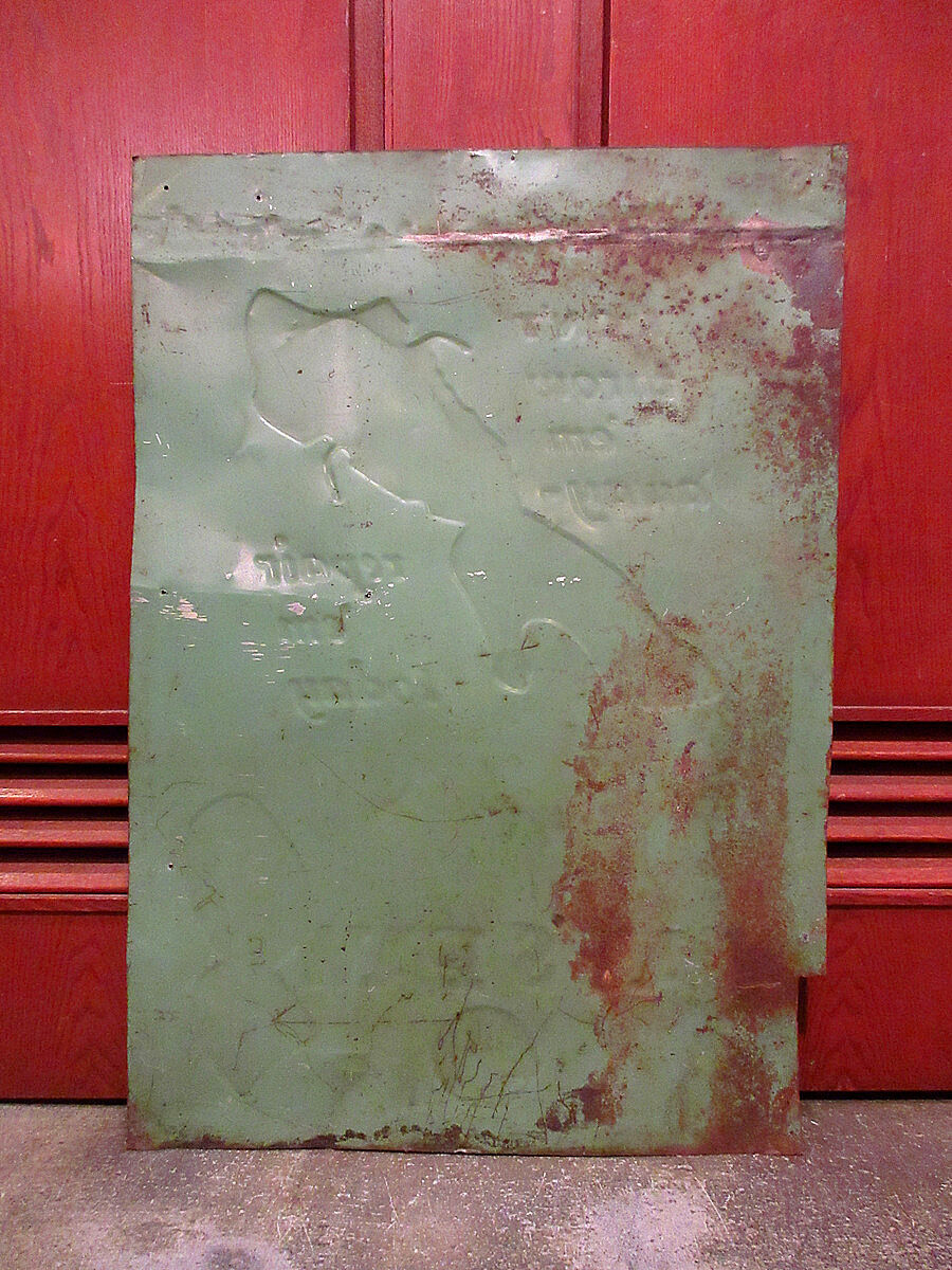 ビンテージ40's○CAT'S PAW アドバタイジングメタルサイン○210402s8