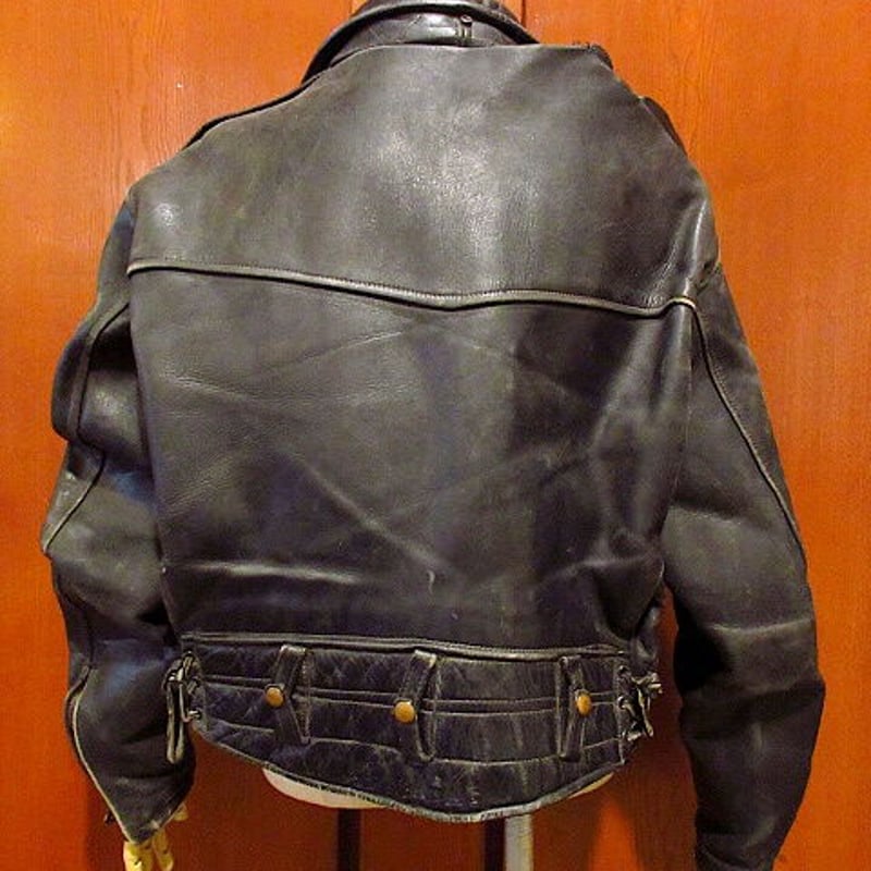 ビンテージ40's○STARホースハイドモーターサイクルジャケット