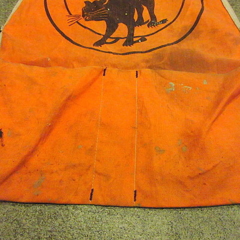 50年代　COPELAND LUMBER ビンテージエプロン ビンテージ-60's○COPELAND LUMBERキャンバスワークエプロン橙○200616s