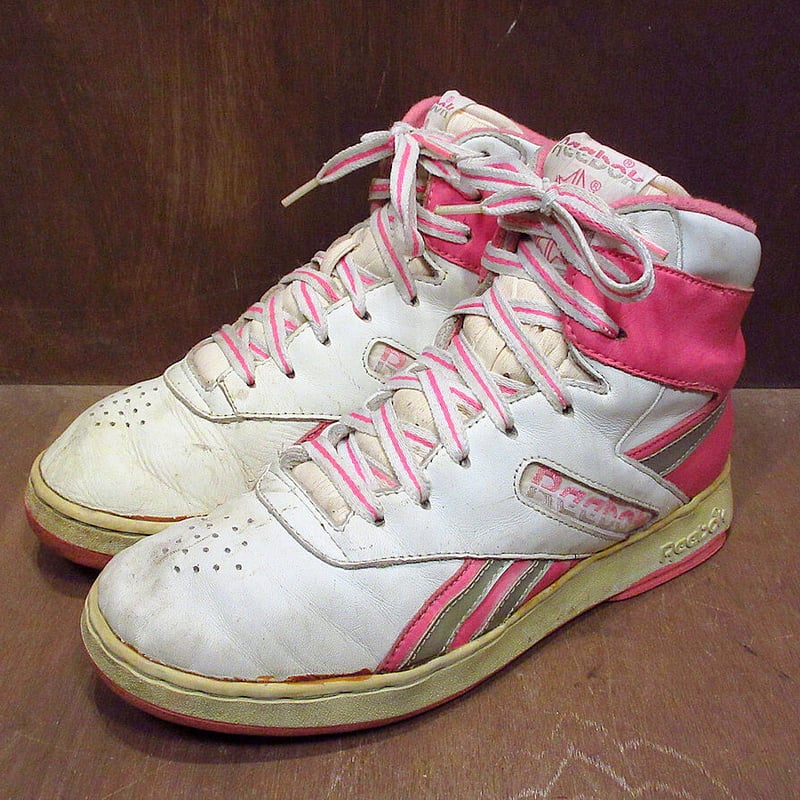 ビンテージ80's○Reebok レディースハイカットスニーカー 7○210403n5