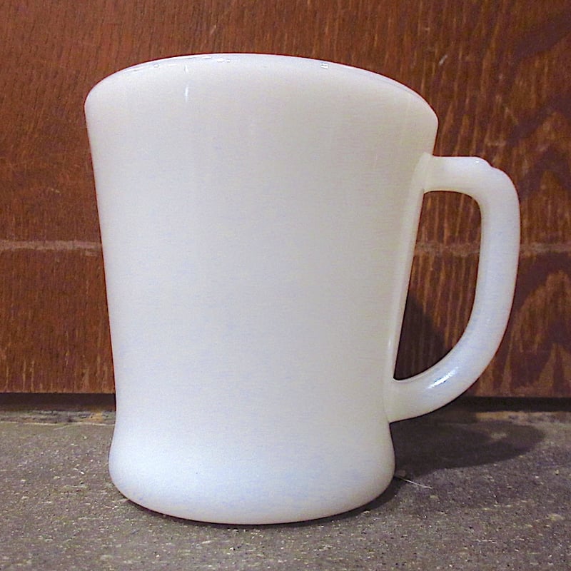 ビンテージ○Fire King Dハンドルマグ白○260306z6-frk