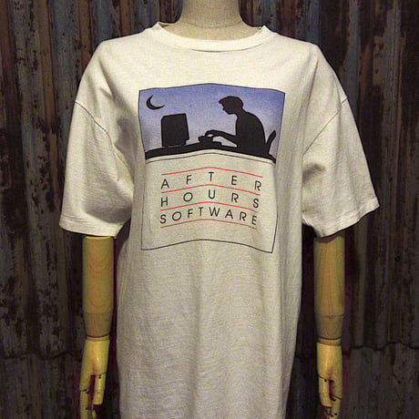 90s USA製 シングルステッチ ビンテージ Tシャツ タイプライター 90