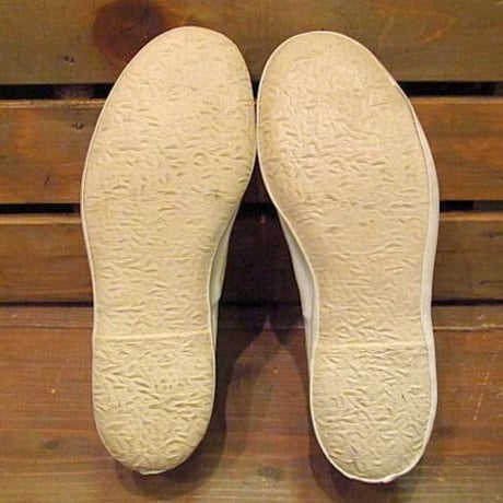 ビンテージ70's●DEADSTOCK LA CROSSE キャンバススリッポン白 Size 2 1/2●odst 1970sデッドストックキッズ子供靴スニーカー