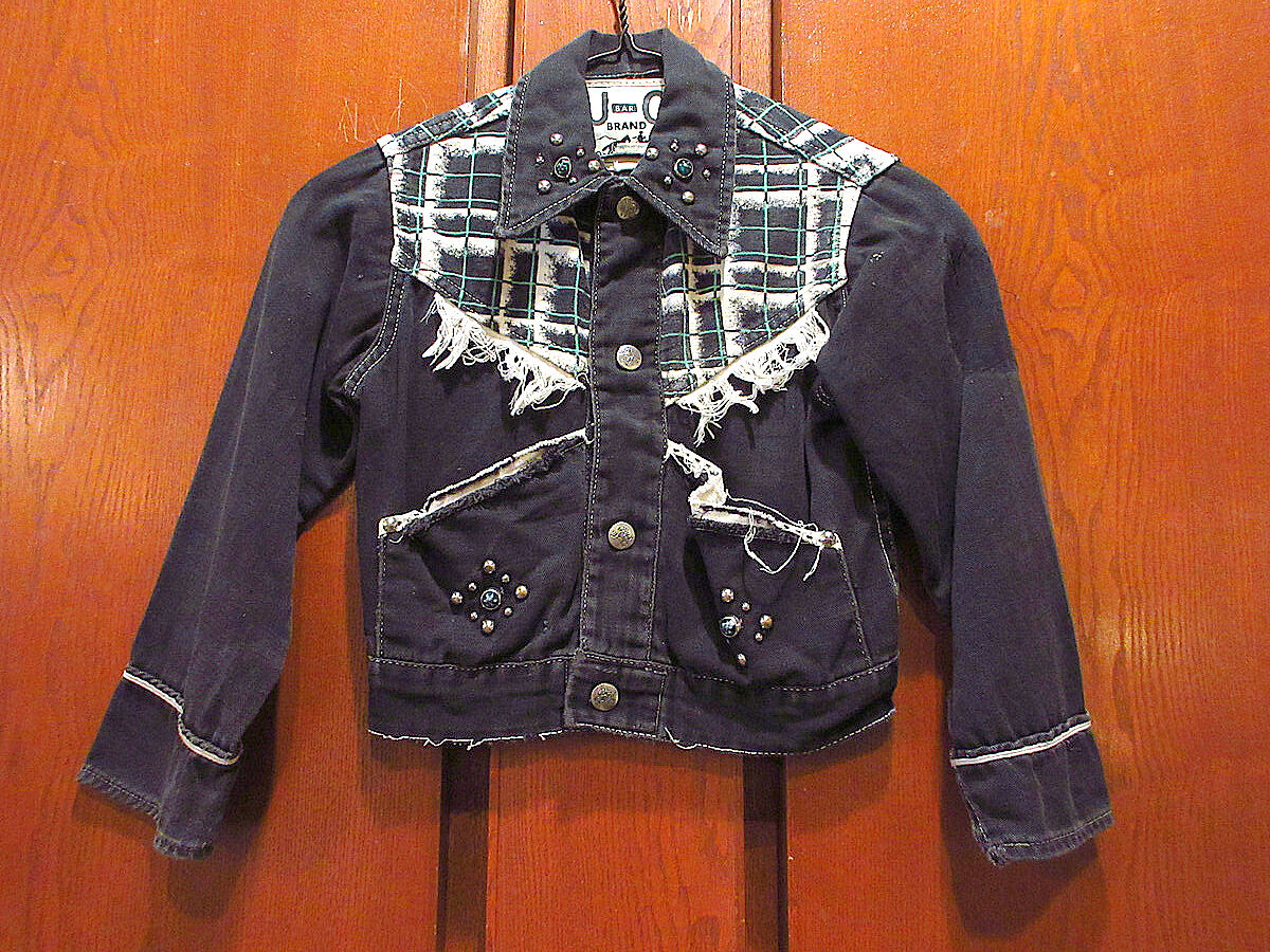 50's 復刻　ビンテージ　ウエスタンジャケット ビンテージ50's○JBARCキッズスタッズ付きウエスタンジャケットsize 8