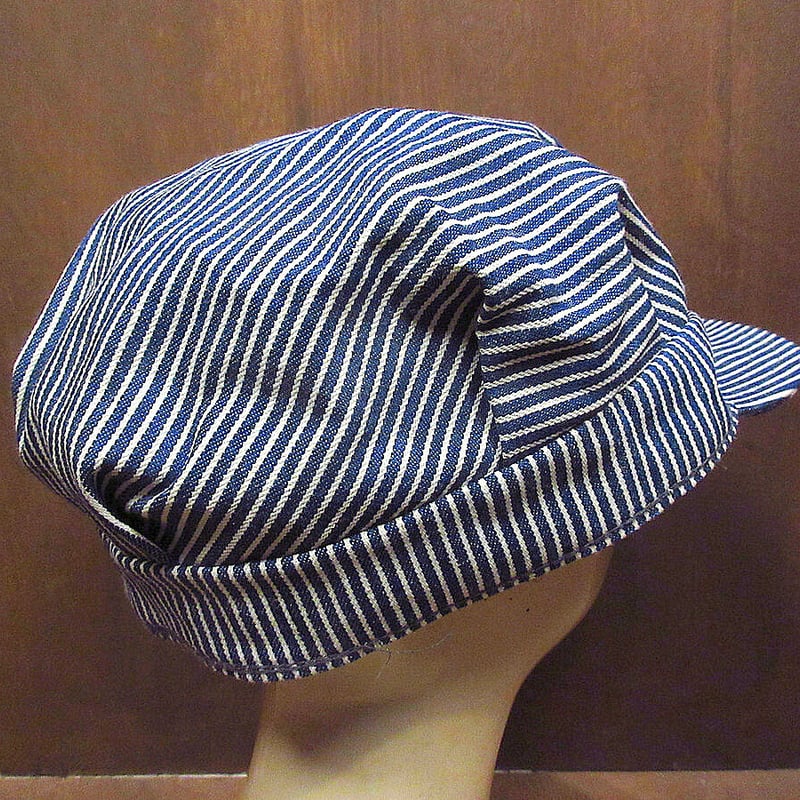 70s ビンテージ LEE リー ヒッコリーストライプ ワークキャップ 古着 M