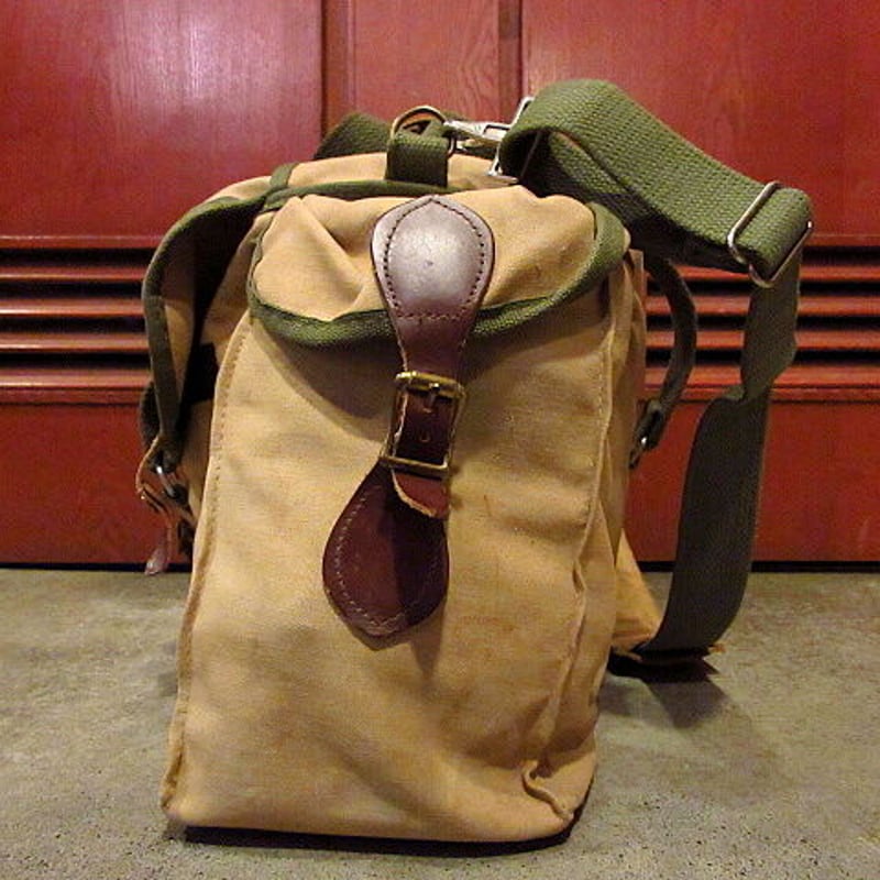 ビンテージ~70's○ORVIS キャンバス×レザーショルダーバッグ○201103f1