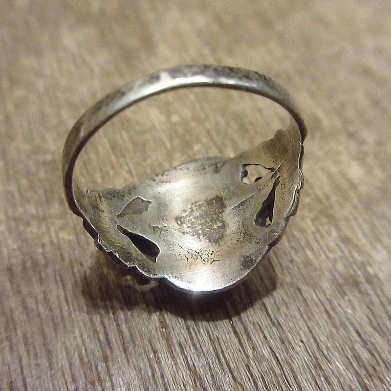 ビンテージ○陰陽太極図スターリングシルバーリング○240916i5-rng指輪