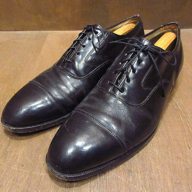 ビンテージ○Johnston & Murphyストレートチップシューズ黒size 10 D○2