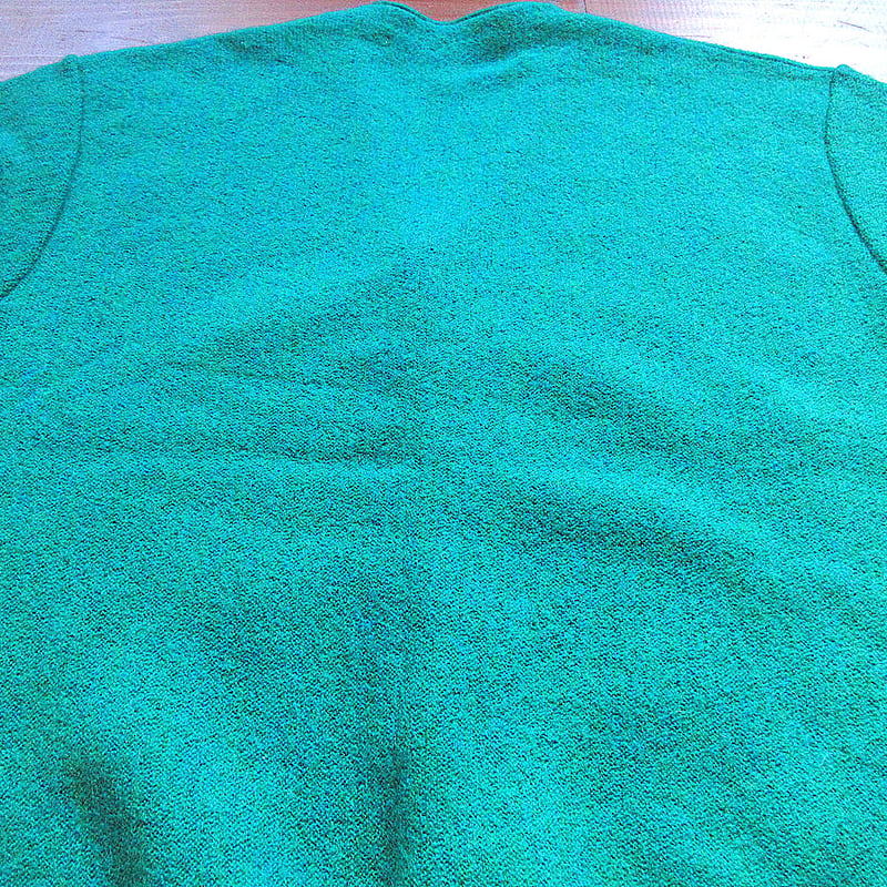 ビンテージ70's○arnold palmerカーディガンエメラルドグリーンsize M