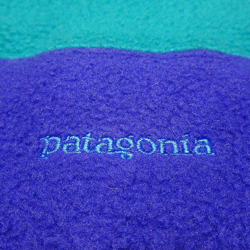 パタゴニア　キッズ　90's キャップ　Ｌ ビンテージ90's○PatagoniaキッズツートンフリースキャップL○211116i5
