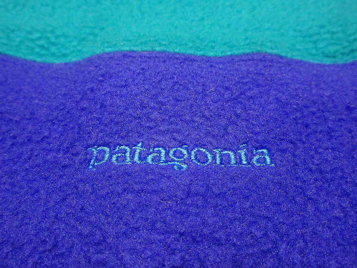 ビンテージ90's○PatagoniaキッズツートンフリースキャップL○211116i5