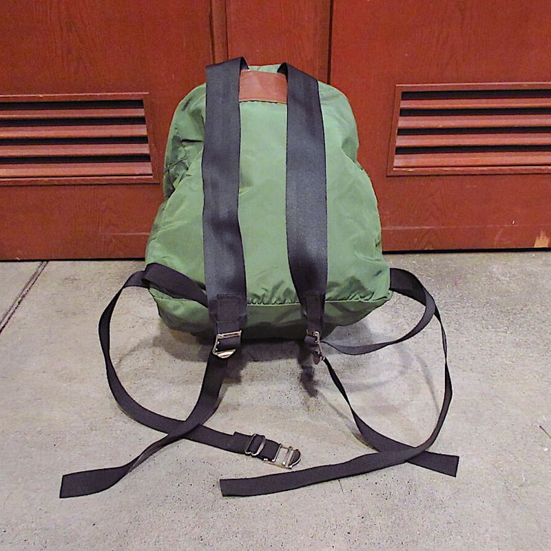 ビンテージ70's○REIナイロンバックパック緑○230112r7-bag-bpリュック