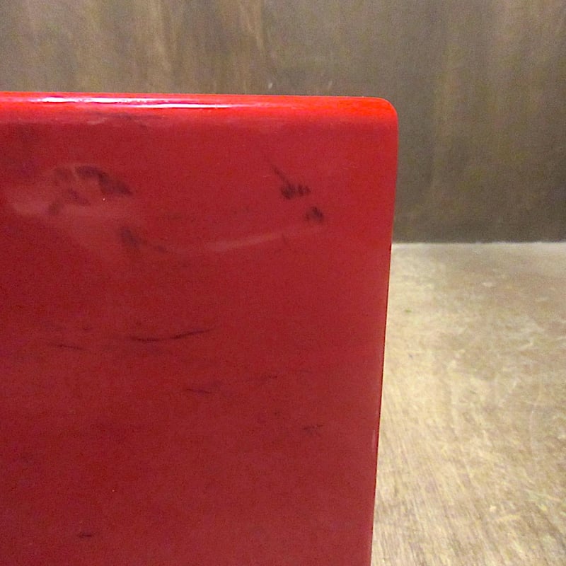 ビンテージ○InterDesignプラスチックミニボックス赤A○260331n6-bxs