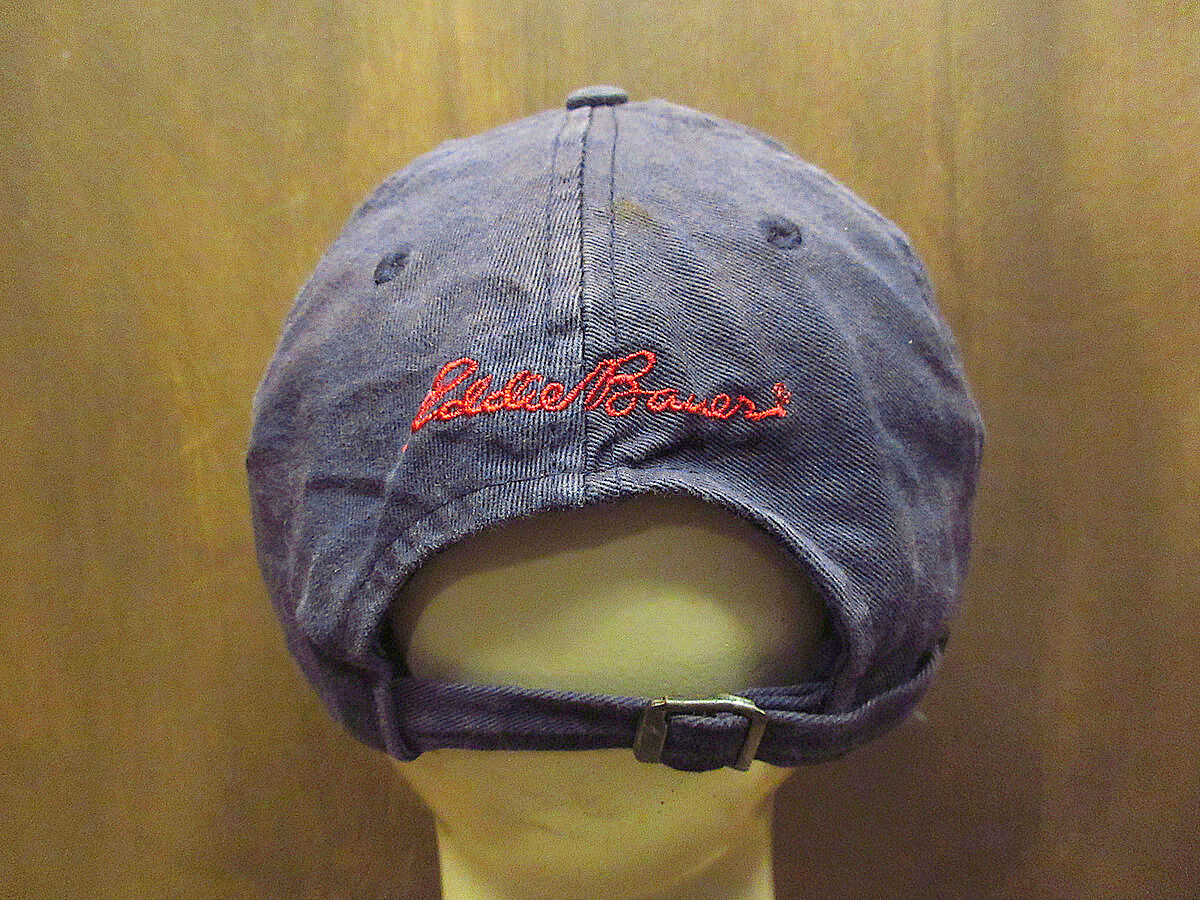 ビンテージ90's○Eddie Bauer 6パネルパドル刺繍入りコットン