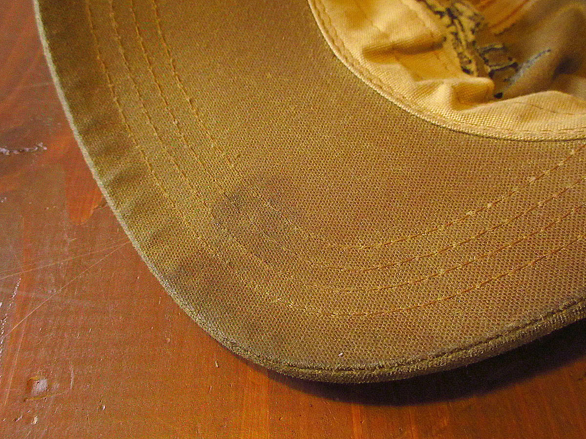 ビンテージ80's90's○FILSON刺繍入りオイルドコットンキャップ ビンテージ80's90's○FILSON刺繍入りオイルドコットンキャップ