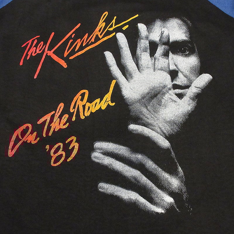 ビンテージ80's○DEADSTOCK The Kinks On The Road '83ラグ ビンテージ80's○DEADSTOCK The Kinks On The Road '83ラグ